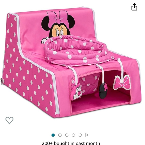 Minnie Mouse Foldable Portable Infant Sit n Play Seat- Sit me up portable chair - Picture 3 of 6